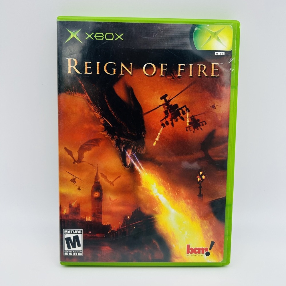 Reign of Fire (Microsoft Xbox, 2002) *CASE ONLY* No Manual or Video Game